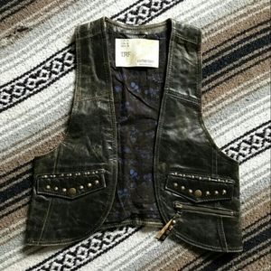 NTW ZARA REAL LEATHER VEST